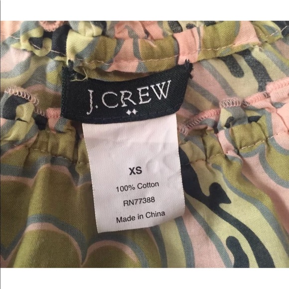 J CREW ~ Size XS Elastic Cap Sleeve Blouse - Picture 5 of 6